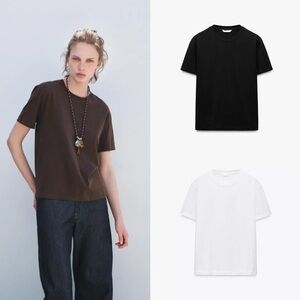 Zara Basic Cotton Tee x3